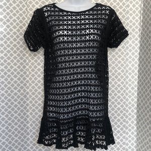 Dotti black bathing suit swim coverup‎